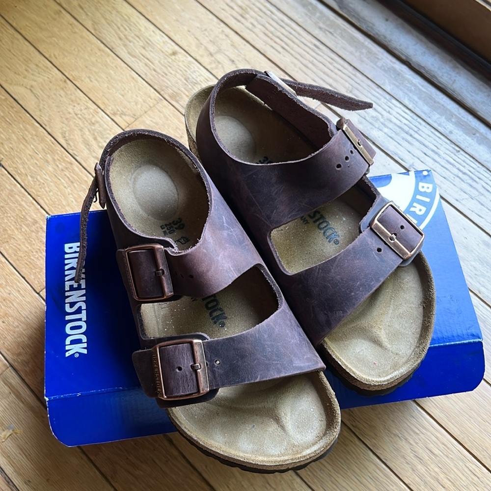 Birkenstock Milano sandals (leather) size 39, women
